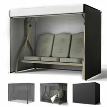 3-местный уличное кресло-качалка двор гамак для сада патио навес крышка сиденья протектор козырек от солнца Водонепроницаемый чехлы для стульев