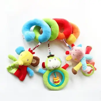 

Stroller Toys For Baby Hanging Bed Bell Crib Rattles Toys Gifts Toy Baby Stroller Comfort Stuffed Animal Rattle Mobile Infant