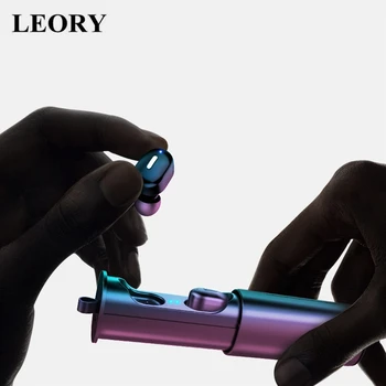 

LEORY Portable TWS Wireless Bluetooth Earphone HD Denoise Stereo HiFi Bass Music Earbuds Auto Pairing Button Headset with Mic