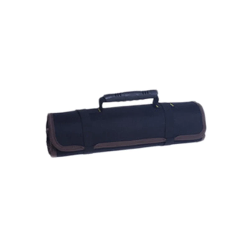 Многофункциональные сумки для инструментов практичные ручки для переноски роликовые Сумки Оксфорд холст долото электрик инструментарий чехол для инструментов - Цвет: Black
