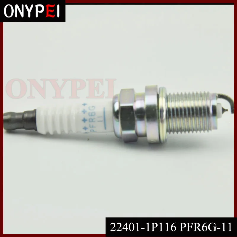 6 шт./лот 22401 1P116 PFR6G 11 иридиевая Свеча зажигания для Nissan Cefiro Maxima Lexus Acura Volvo 224011P116