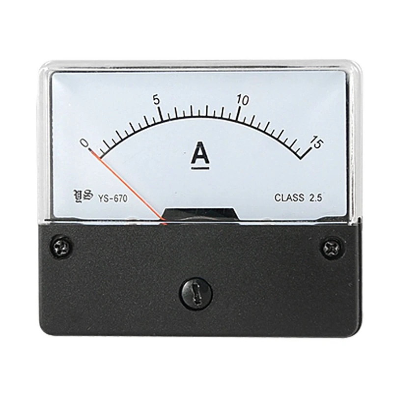 

DC 0-15A Current Range Panel Mount Ampere Meter Gauge