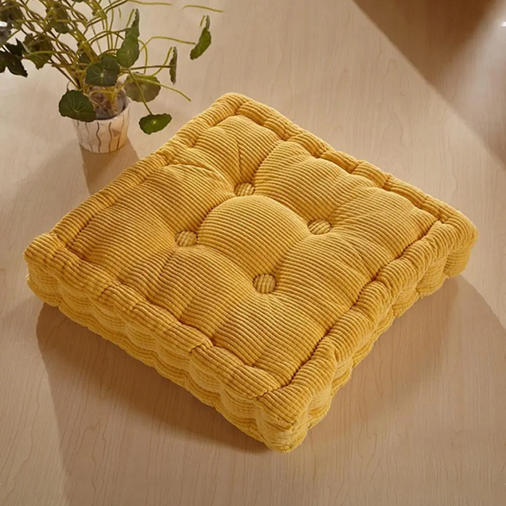 Утолщенная эластичная Подушка для стула Corncob Tatami однотонная квадратная подушка