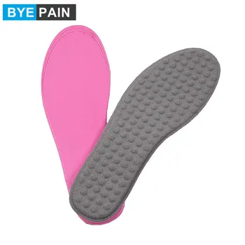 

1Pair BYEPAIN PU Sport Insoles Sweat Absorption Pads Running Sport Shoe Inserts Breathable Insoles Foot Care Men Women