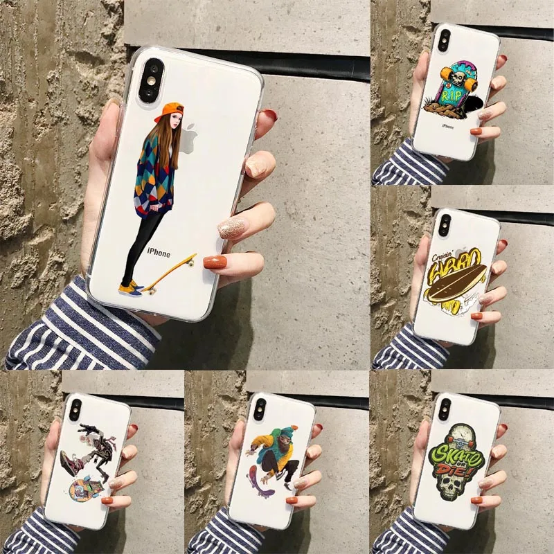

Santa Cruz Skateboards Art Soft Silicone Clear TPU Case Cover For iPhone 11 11Pro 6 6S 7 8 Plus 5 5s SE X XsMax Xr Phone Cases