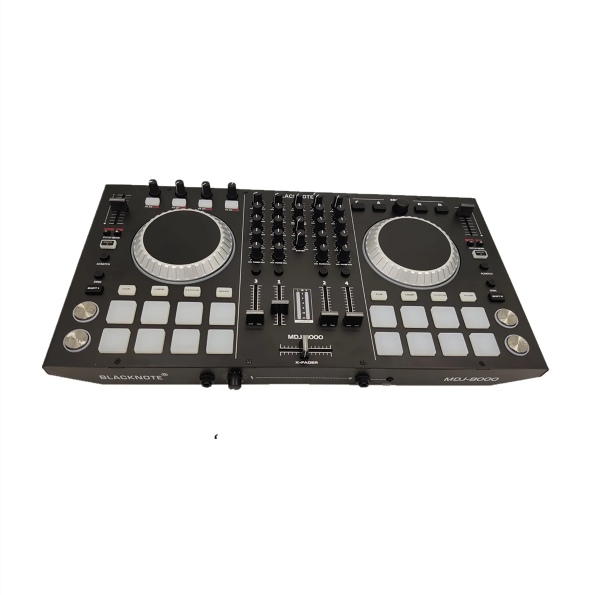 Контроллер BLACKNOTE DJ MIDI para reproductores de audio de consola mezcladora de sonido mesa de mezclas dj. DJ Mezc