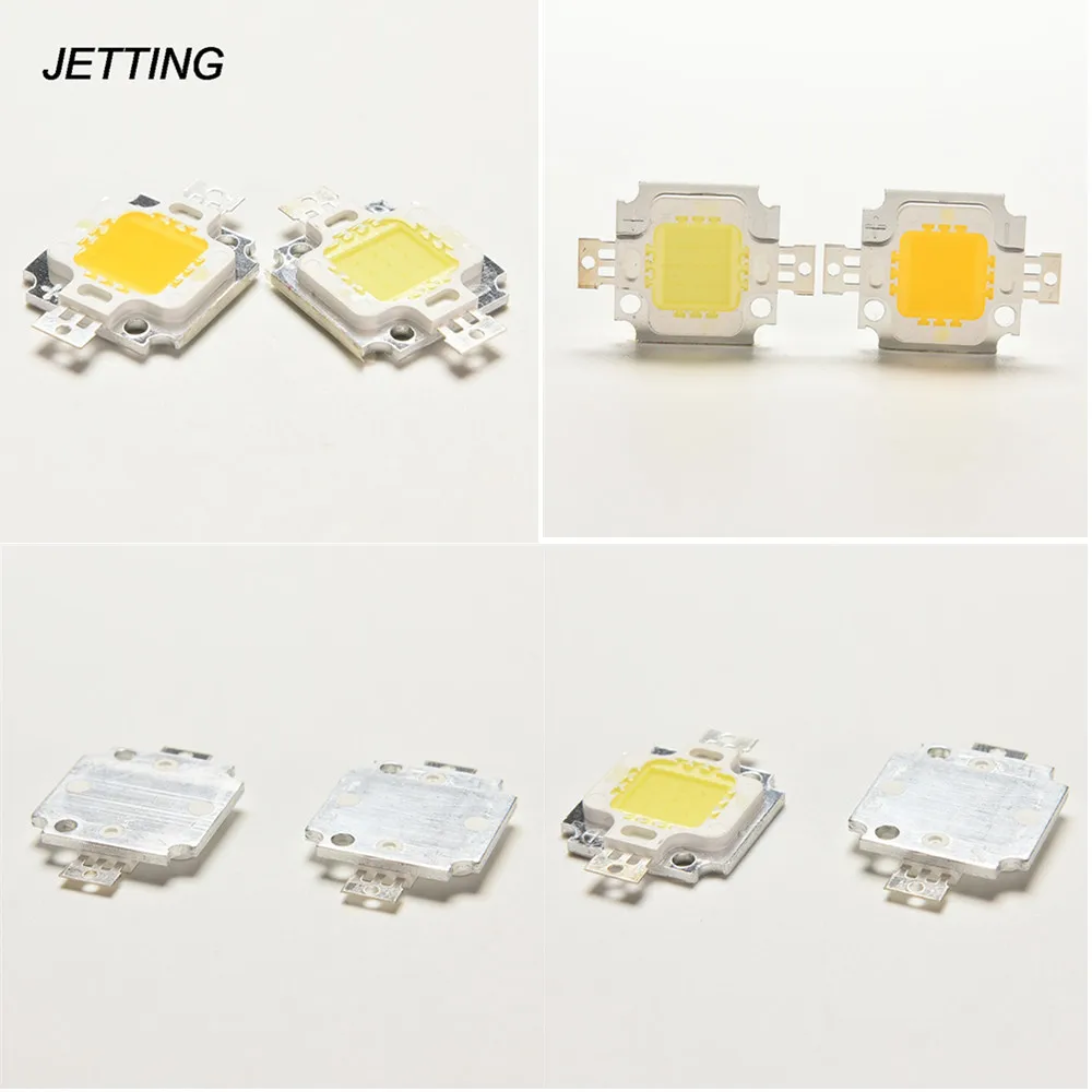 1PC 10W 9-12V Warm White LED Chip SMD High Power LED Bulb Bead For Flood Lights