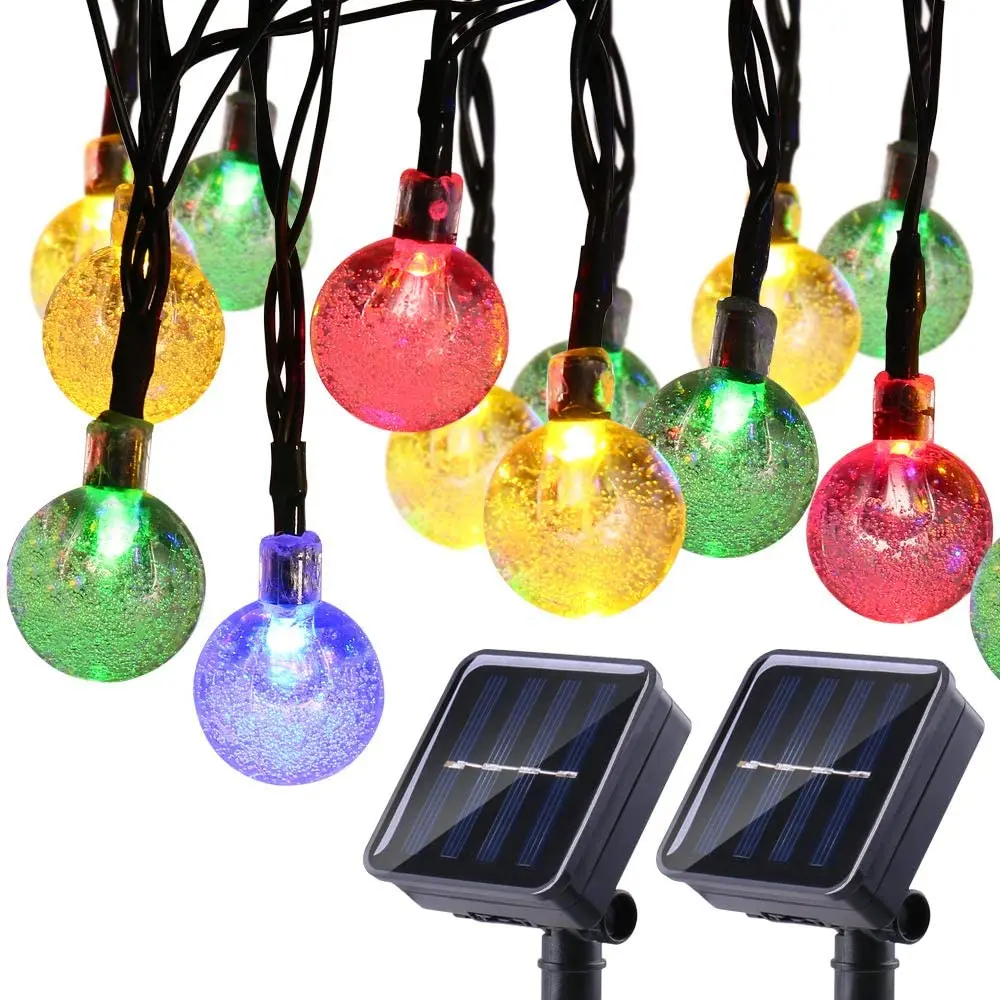Solar Globe String Lights Outdoor Outdoor Led String Solar Globe 5m