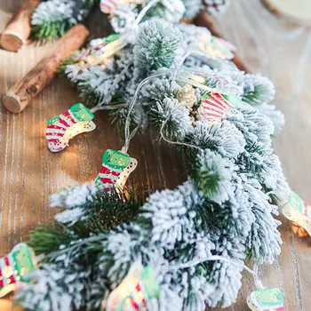 

LED Light String Red Christmas Socks String Lights Battery Shop Layout Lighting Outdoor Decorative Lights chritmas