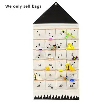 

Cute Wall Door Hanging Storage Pockets Pouch Canvas Key Candy Sundries Packing Bags Amusing Home Decoration For Home School