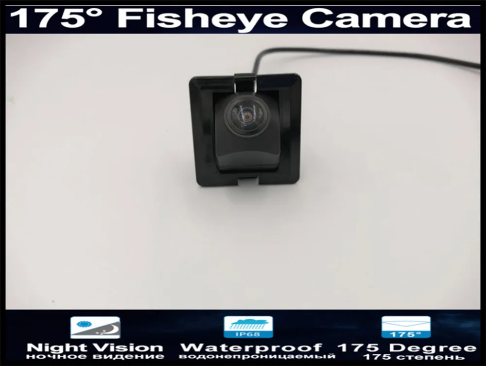 camera only 1080P 175 градусов MCCD “рыбий глаз” с Автомобильная камера заднего вида для Toyota Prado 150 2010 2011 2012 2013 Водонепроницаемый заднего хода автомобиля Камера - Название цвета: camera only