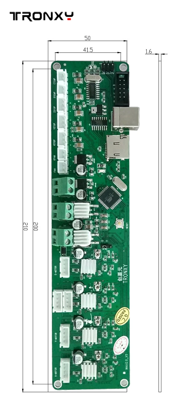 Tronxy?® Melzi 2.0 ATMEGA 1284P P802M PCB Controller Mainboard For 3D Printe 