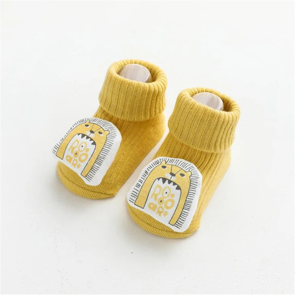 Cute Animal Baby Socks Cotton Breathable Warm Floor Socks for Newborn Toddler Anti-slip Winter Cartoon Baby Foot Socks Shoes