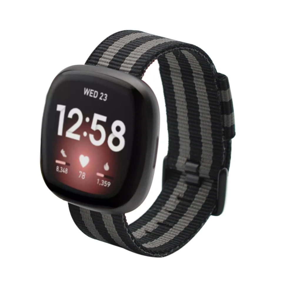 com fivela de aço atainless para fitbit