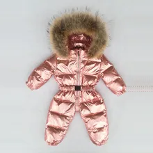 Детский Теплый комбинезон с капюшоном, зимний пуховик, детские зимние комбинезоны, комбинезон, Одежда для новорожденных, зимние пальто для маленьких девочек