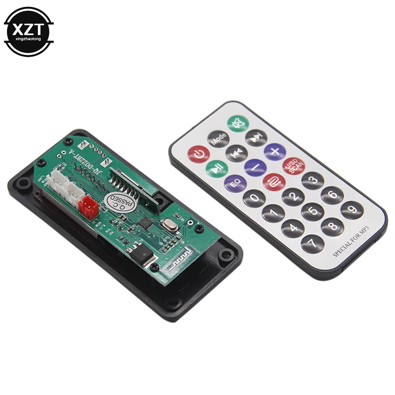 Wireless Bluetooth MP3 WMA WAV Decoder Board Audio Module USB TF AUX FM Audio Radio Module Digital LED Display Car accessories fm radio module bluetooth audio module