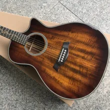 Ebony гриф K24ce Koa Акустическая гитара, 41 дюймов K24 Solid koa электрогитара Акустическая