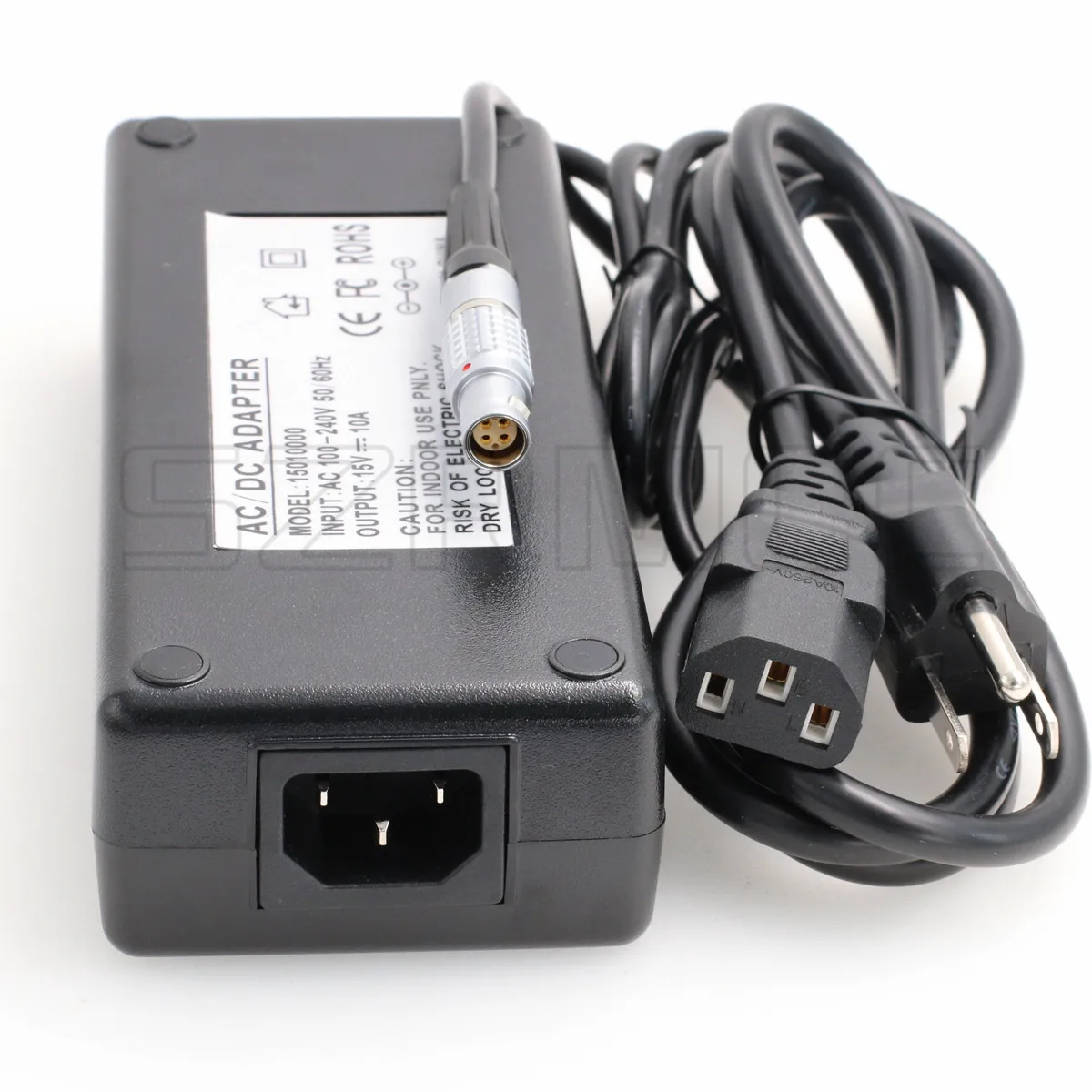 

6 Pin Female AC DC Power Supply Adapter 15V 10A for RED Epic Scarlet DSMC1 DSMC2 Camera
