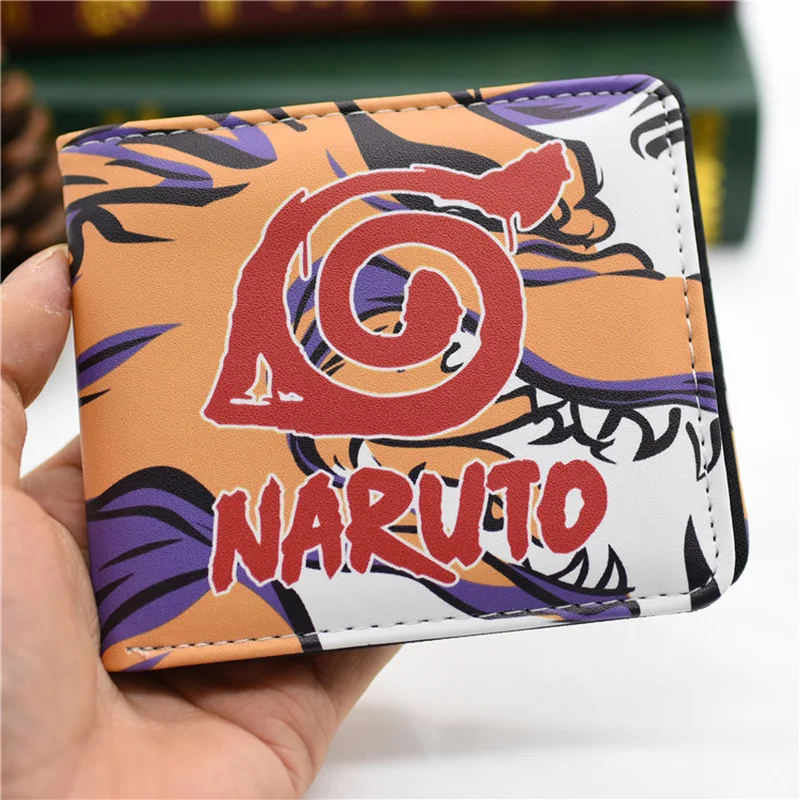 Кошелек Naruto Косплэй мультфильм аниме Sasuke Гаара Akatsuki студенческий короткий
