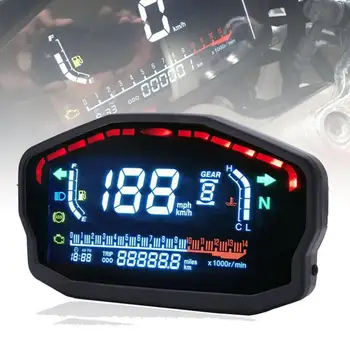 

For 1,2,4 Cylinders Motorcycle Universal LED LCD Speedometer Digital Backlight Odometer General Motorcycle Accessories