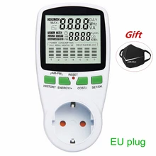 Digital Wattmeter Energy Meter Power Meter LCD Wattage Electricity KWH Measuring Measuring Outlet Power Analyzer EU US AU UK eu plug digital voltage wattmeter power analyzer power meter eu britain power meter electric energy meter a multimeter