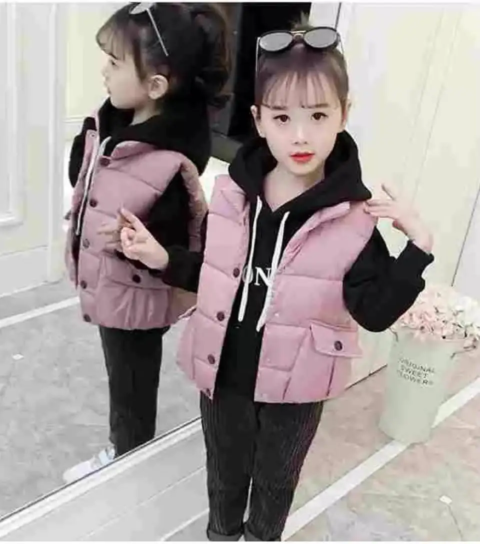 Winter New Baby Girl Clothing Sets Vest+Coats+Pants 3 Pieces Toddler Girl Sport Suit New Autumn Winter Kids Casual Outfits