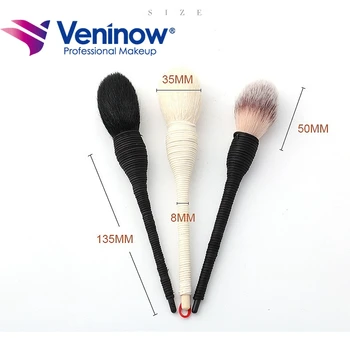 

Face Makeup Brush Handmade Rattan Natural Animal Blush Brush Powder Wooden Foundation Cosmetic Makeup Brush Sets Tools Veninow