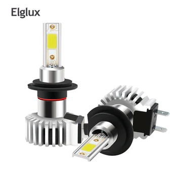 

Elglux 1pair 9006/HB4 LED Car H11/H8 9005 H1 H7 H4 Headlight Bulbs 12000Lm 80W/pair 6000K White HB3 HB4 H9 Auto Headlamp
