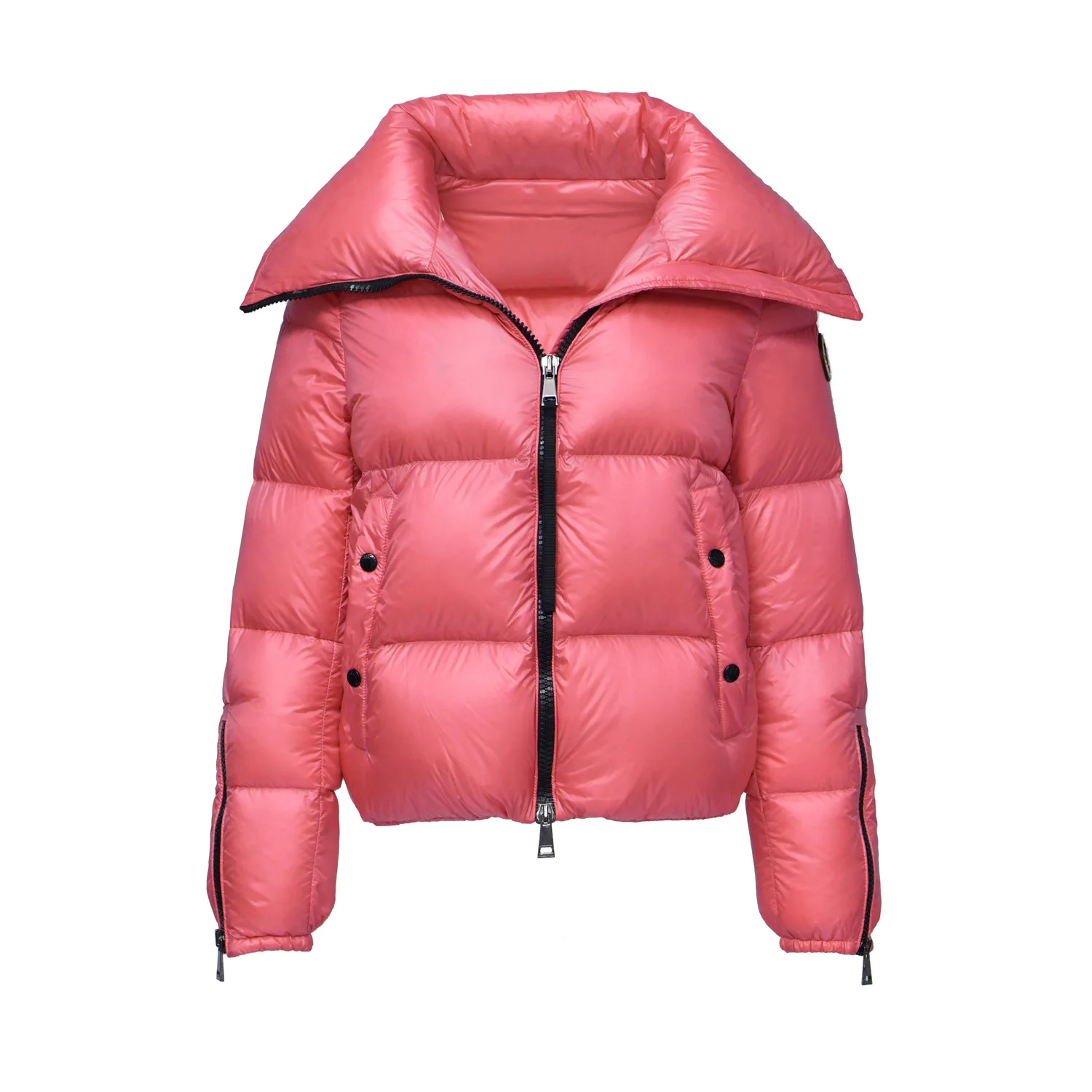 Женская куртка-пуховик из белого утиного пуха Moncle, пуховая куртка, зимняя одежда, розовые пальто ins, куртка-бомбер, теплая Женская парка-пуховик