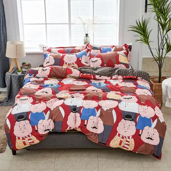 

Quilt Cover Sheets Bed Sheet Three-Piece Set Black Quilt Pillowcase Two-Piece Set Students Single