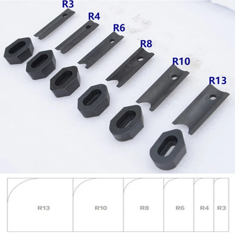 Replaceable Die Blade for Corner Rounder Punch Cutter R3 Radius HighQuality 1//8/"