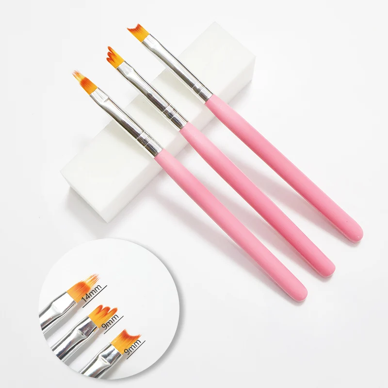 3pcs Dual-ended Nail Art Brushes