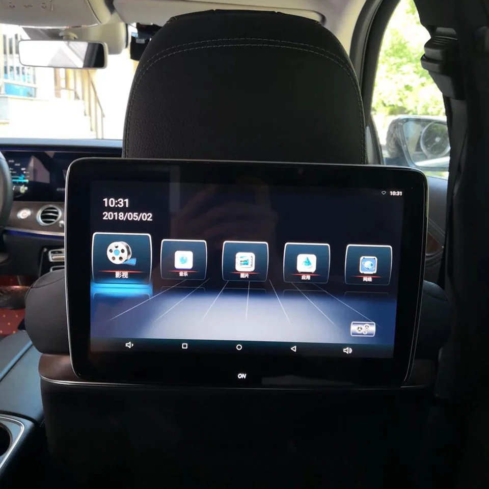  Maybach 1:1 Design Android 8.1 System RAM 2G Car Headrest Monitor for Mercedes Support 4K HD Video 
