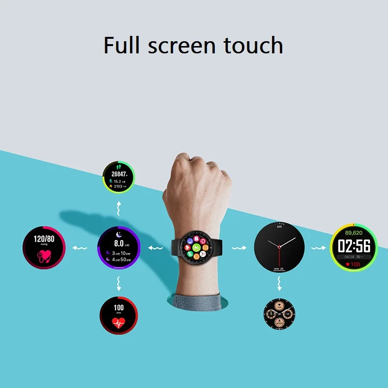 MKS7 Смарт часы Полный Экран Сенсорный Водонепроницаемый Smartwatch Bluetooth Спорт фитнес трекер женские часы мужские часы для IOS Android