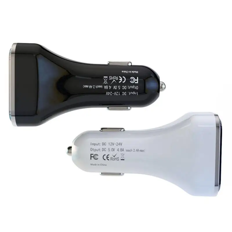 Автомобильный Зарядное устройство 4 в 1 Dual USB Порты и разъёмы 4.8A Quick Charge