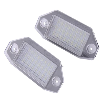 

2pcs 24 LED White Number License Plate Tag Light Car 12V fit for Ford Mondeo MK3 2000 2001 2002 2003 2004 2005 2006 2007