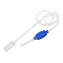 Сифон для аквариума, для аквариума, для замены воды, гравий, Чистый воздушный насос, синий