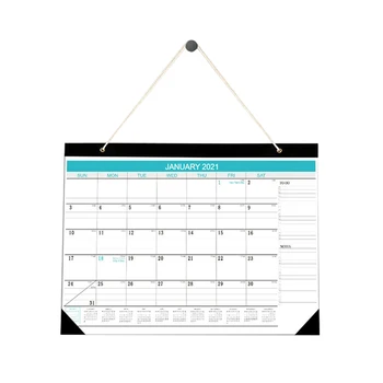 

2021 Calendar Wall Calendar Desk Calendar 2021 Simple Fashionable Calendar for Home Office 30.5*43cm UY8