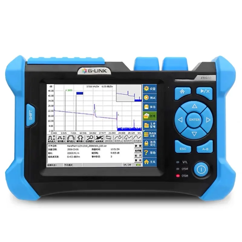 GLINK TR600Portable PON OTDR 1310/1490/1550nm 32/30/28dB волоконно оптический цена следовых количеств