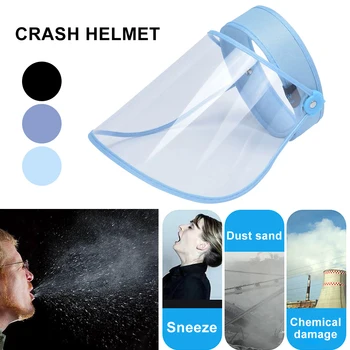 

20Pcs Anti-Fog Mask Plastic Droplet Crash Helmet Adjustable Face Protective Anti Dust Masks Cover mascherine Outdoor Shield Mask
