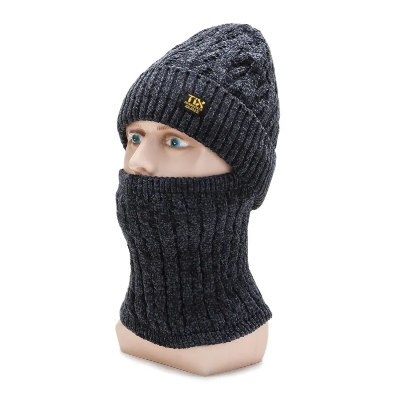 Зимние шапочки Skullies, мужские шапки, вязаные шапки, мужская шапка-маска, толстые теплые зимние головные уборы для мужчин и женщин, шапочки