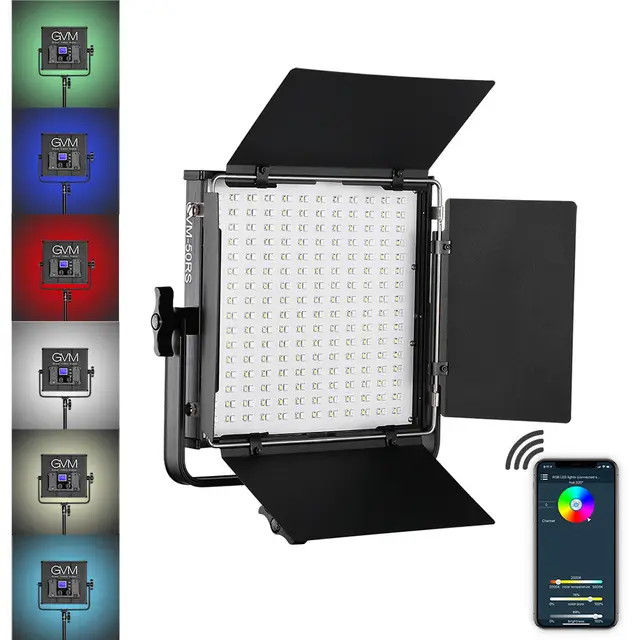 Gvm-写真スタジオ用LEDライト,写真照明用ライト,rgb GVM-50RS - AliExpress