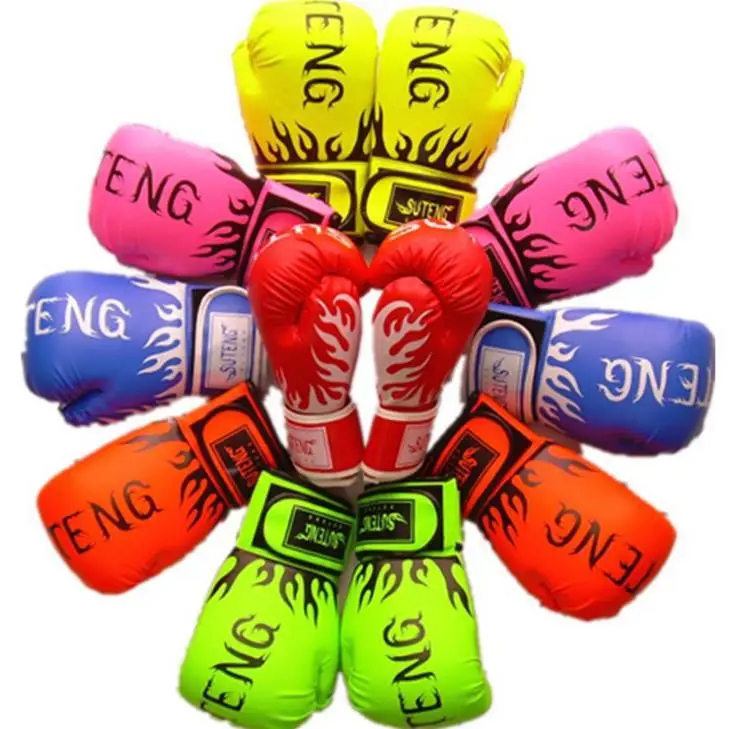 

Color Flame Children Boxing Sanda Gloves Muay Thai MMA Fighting Playing Sandbags Boxing Gloves Taekwondo Training Gloves