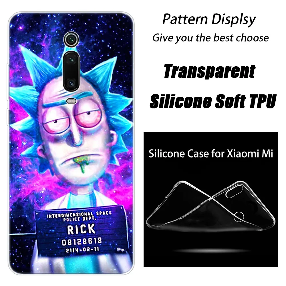 Силиконовый чехол Rick and marty Pickle Ric для Xiaomi mi 9T Pro CC9E 9 9SE 8 A3 A2 Lite A1 5X 6X mi x 3 2S Play Pocophone F1