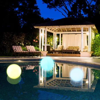 1pc Pool Floating Light Color-changing Led Pool Ball Lights Bath Toy For Outdoor Gardening Swimming Garden Party Art Decoration 2