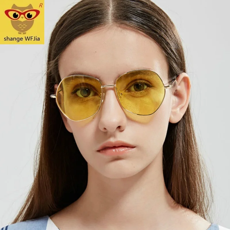 

2019 Vintage irregular Women's Sunglasses Brand constructor sun glasses for men candies red spectacles de sol masculino