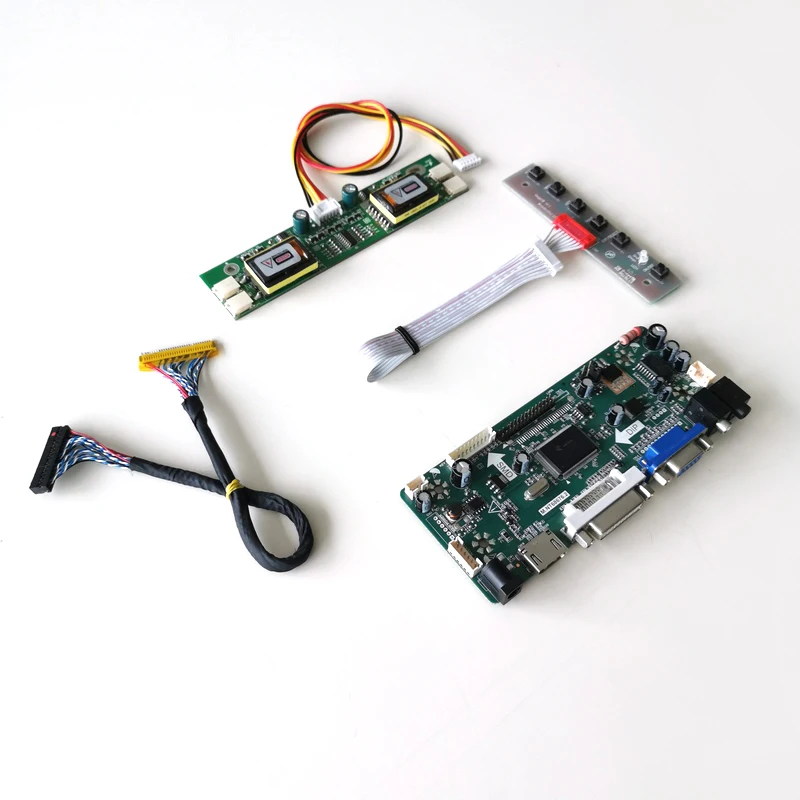 For M170EG01 VC VD LCD monitor panel HDMI DVI VGA M.NT68676 screen controller drive board CCFL LVDS 30Pin 17" 1280*1024 DIY kit