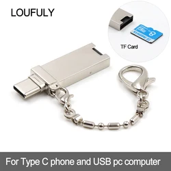 Adaptateur de lecteur de carte mémoire TF et Type C à Micro SD pour iPhone, lecteur de carte pour Android, Micro USB pour PC, accessoires pour ordinateur portable 
