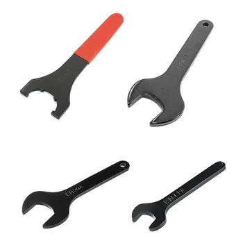 

uxcell 1 Pcs 145-165mm Long Collet Chuck Wrench Spanner for ER16A/ER20A Clamping Nut Black, Single Open-end, Round Opening