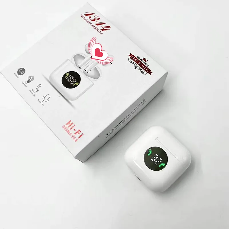 2020 New Mini 1314 TWS Support Rename GPS Stereo Bluetooth 5.0 Touch Headset Wireless Earphone Earbuds